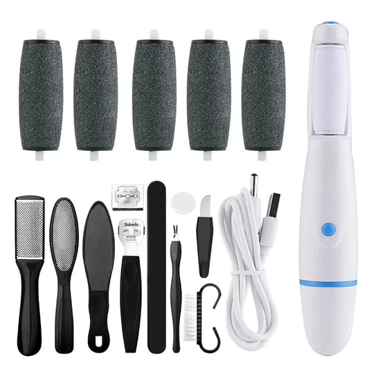 Electric Foot Grinder Auto Wireless Remove Dead Skin Calluses Cracks Hard Cracked skin Pedicure Tool Waterproof Foot Cleaner