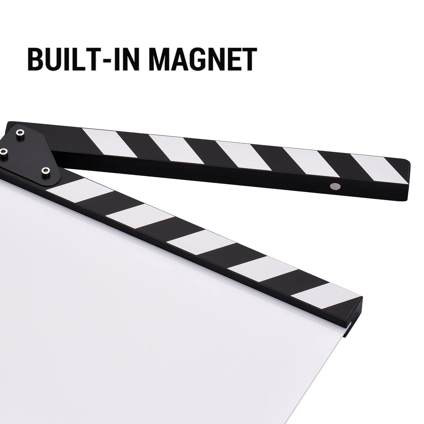 30 * 24cm/ 12 * 9in Acrylic Film Clapboard Movie Directors Clapper Board Slate Cut Action Scene Blank Clap Board Dry Erase Board