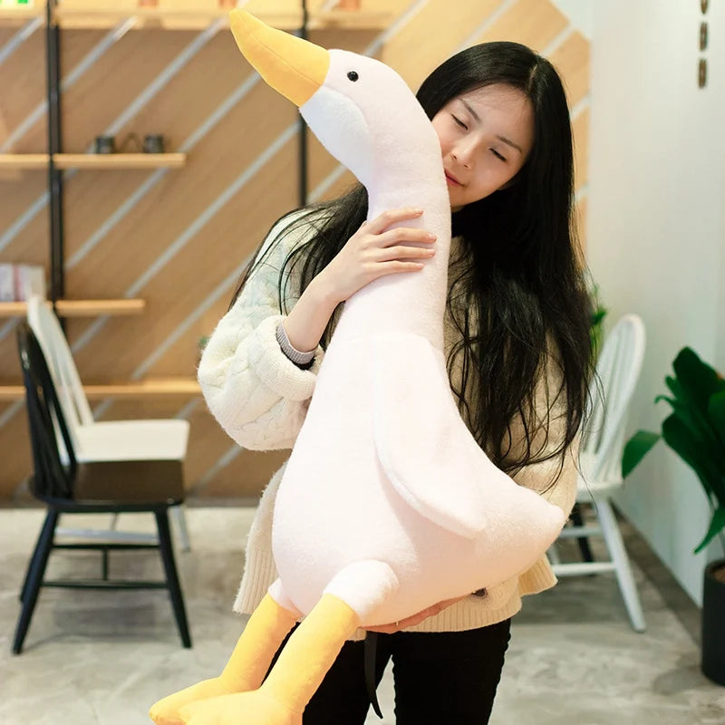 32-90cm Cute Duck Plush Toy Stuffed Animal Big Goose Dolls Large Soft Sleeping Hug Pillow Girl Xmas Birthday Gift