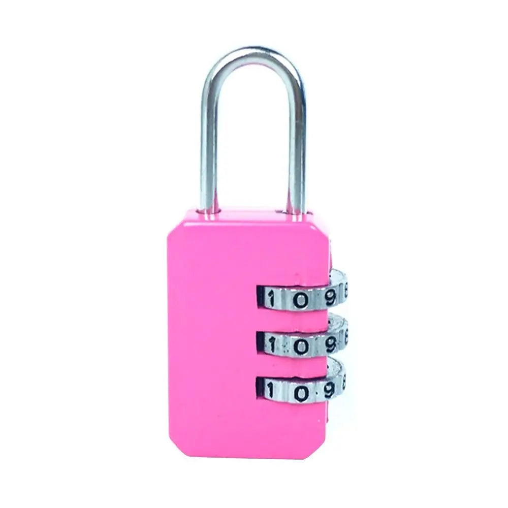 Portable Mini Backpack Zipper Password Lock Travel Luggage Padlock Security Protect For Dormitory Cabinet Locker Drawer Bag