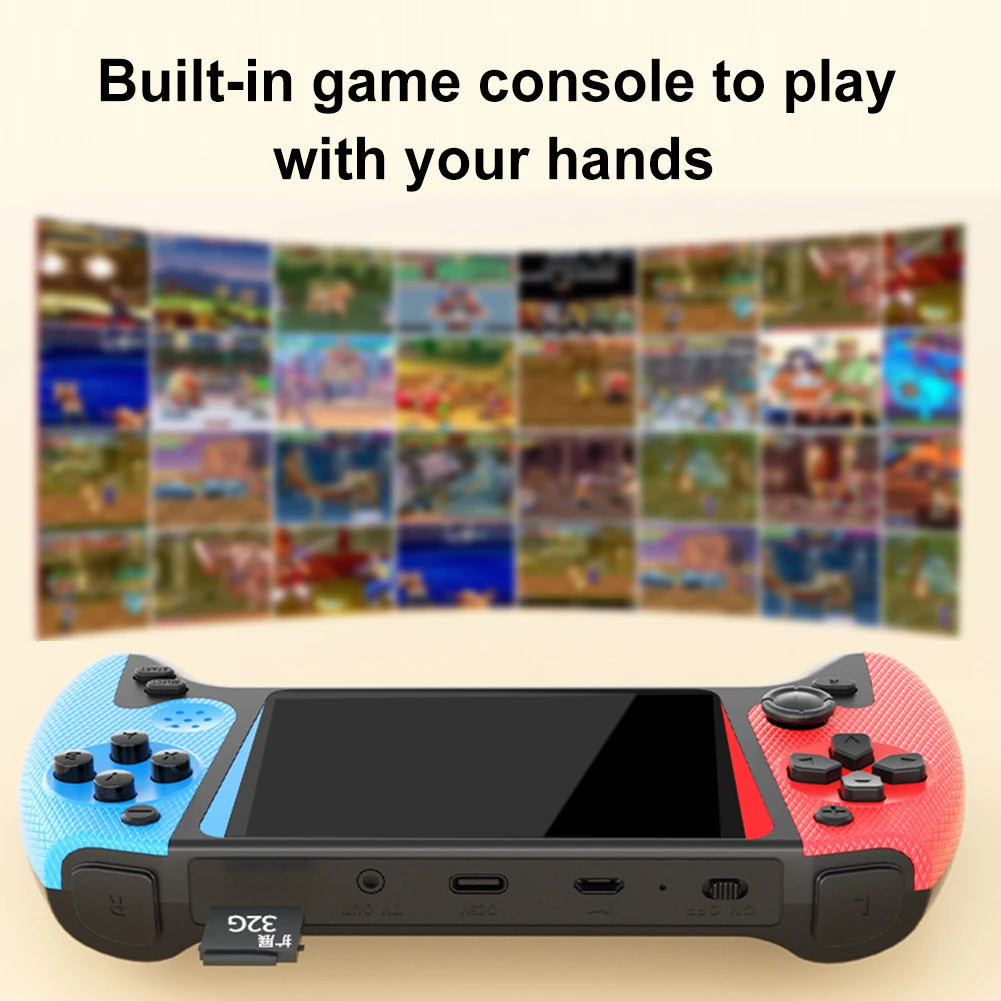 Retro Handheld Game Console 3.5inch LCD Screen Built-in 500 Games Gaming Console TV Connect Video Game Console for Single Player