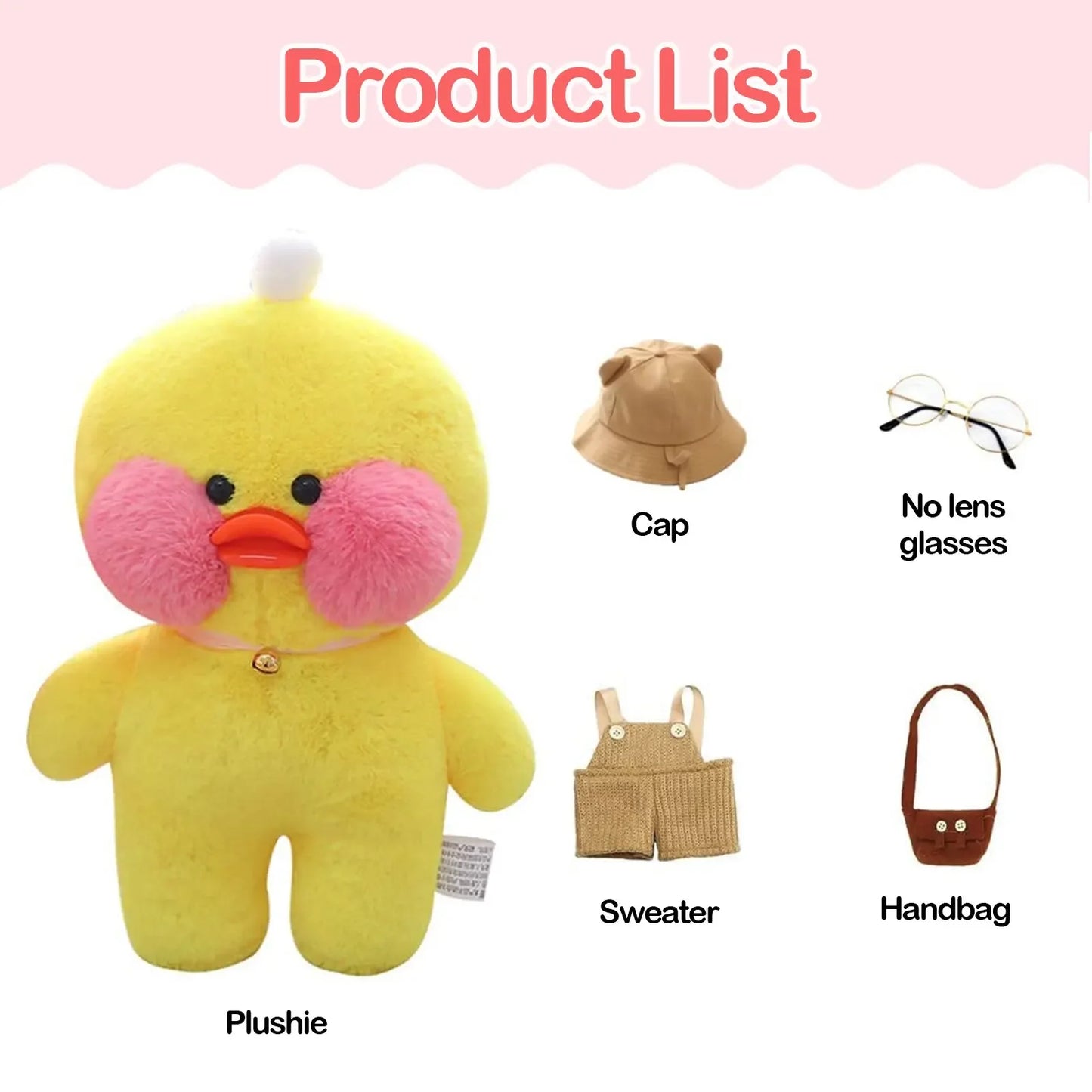 30cm Pato Plush Lalafanfan Duck Cute Stuffed Toys yellow Duck Hug  Flifan Duck Kawaii Plushes Animal Plushies Pillow Soft Toy