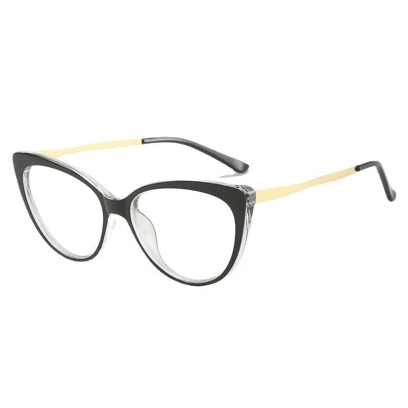 Anti Radiation/Blue Light Eyeglasses Replaceable Lens Cat Eye Computer Glasses