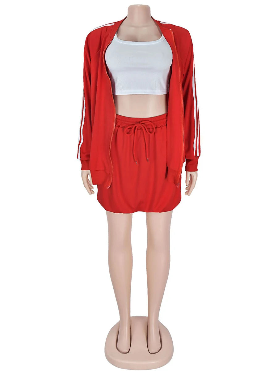 ZIML Minimalist Two Piece Sets For Women Stand Collar Long Sleeve Spliced Zipper Tops High Waist Shorts Chic Set Female Fashion