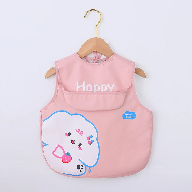 Baby Apron Bibs Toddler Long Sleeve Scarf Waterproof Art Smock Feeding Bib Infant Boys Girls Kid Burp Cloth Bandana New Arrivals