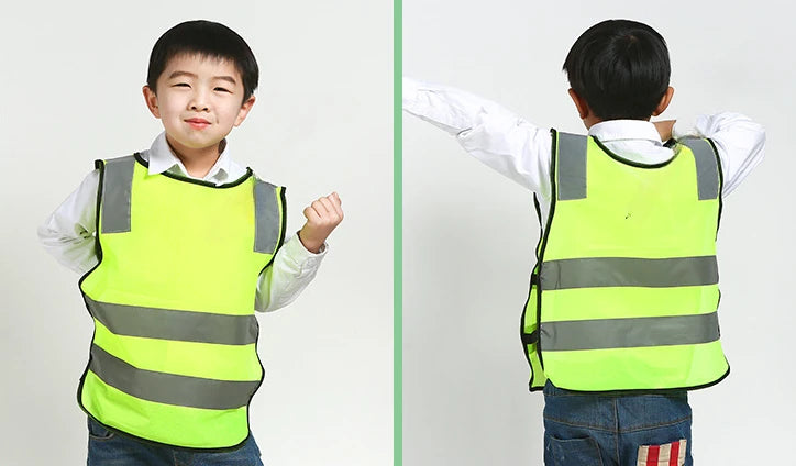 Children Kids Safety Reflective Apron Autumn Winter After School Reflective Warning Apron High Visibility Aprons Reflector