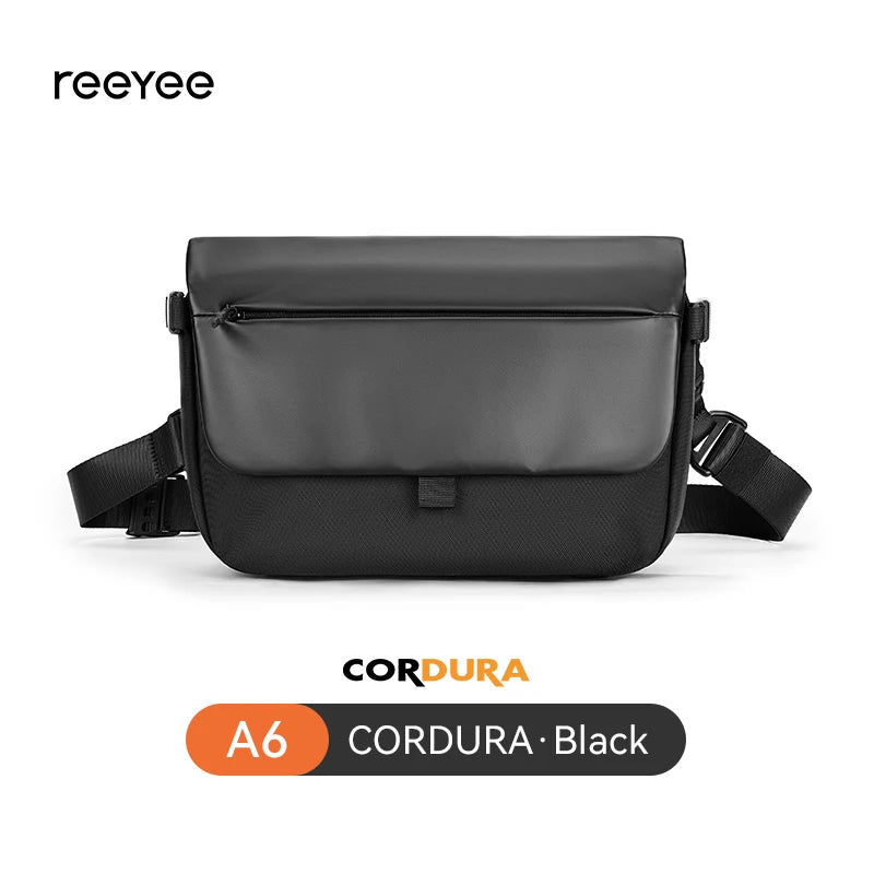 ReeYee A6 4.5L Large Sling Bag, Durable Cordura Waterproof Crossbody Pack, Smart Organization Anti-Theft Shoulder Bag