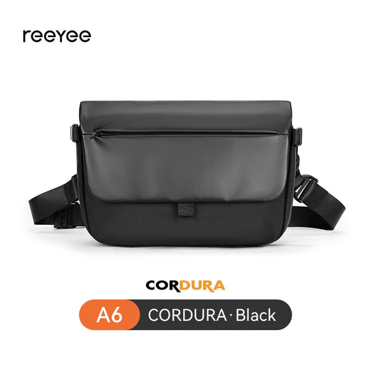 ReeYee A6 4.5L Large Sling Bag, Durable Cordura Waterproof Crossbody Pack, Smart Organization Anti-Theft Shoulder Bag