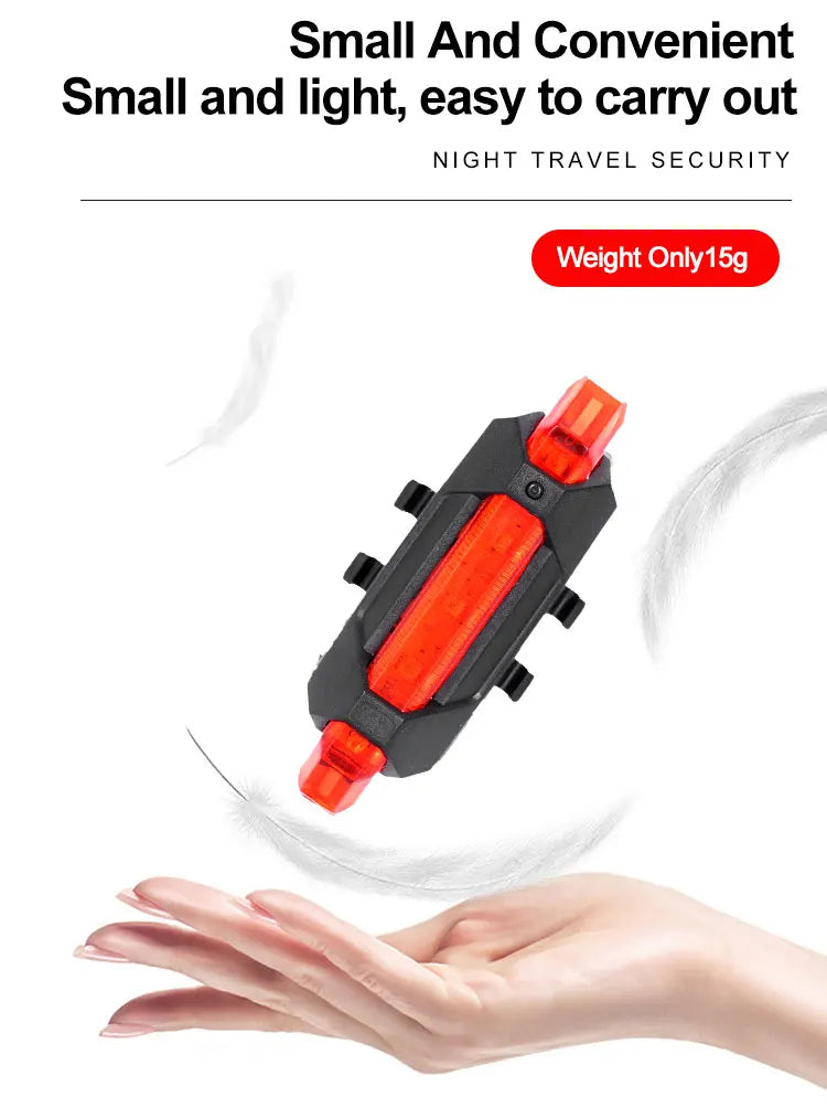 Cycling Bicycle Front Rear Light Set Bike Defense Flashlight Stick MTB Waterproof Taillight LED Lantern Bicycle Accessories