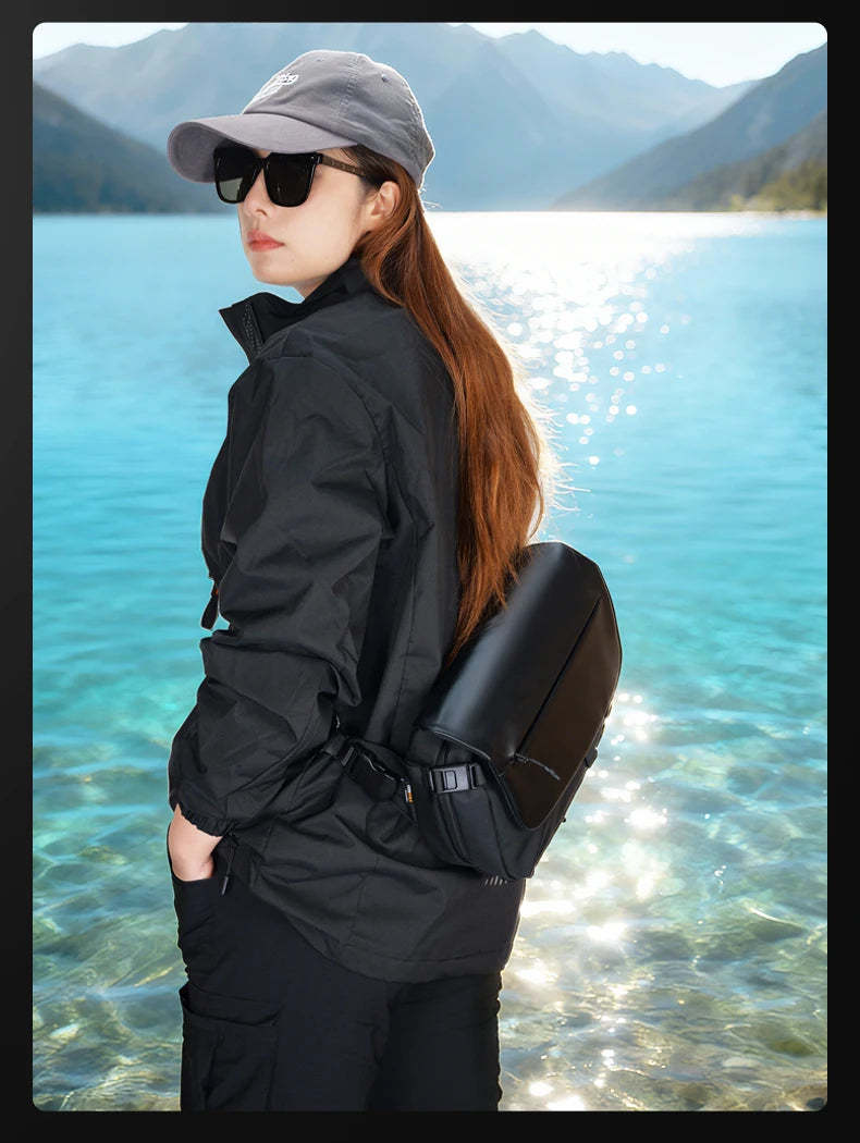 ReeYee A6 4.5L Large Sling Bag, Durable Cordura Waterproof Crossbody Pack, Smart Organization Anti-Theft Shoulder Bag