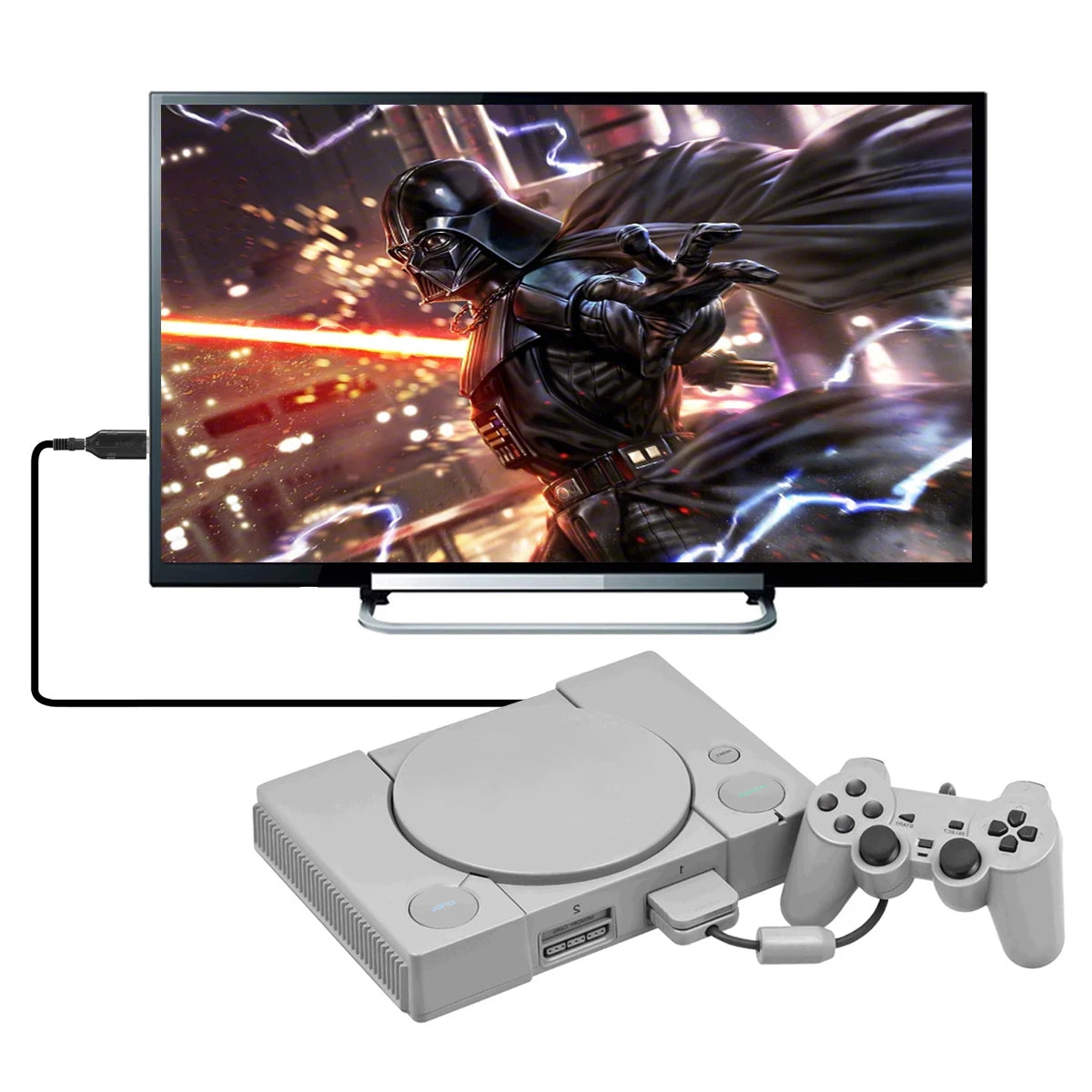 For Playstation 2 HDMI-Compatible Adapter HD Game Console Audio Video Converter Supports for PS2/PS1 Display Modes for HDTV PC