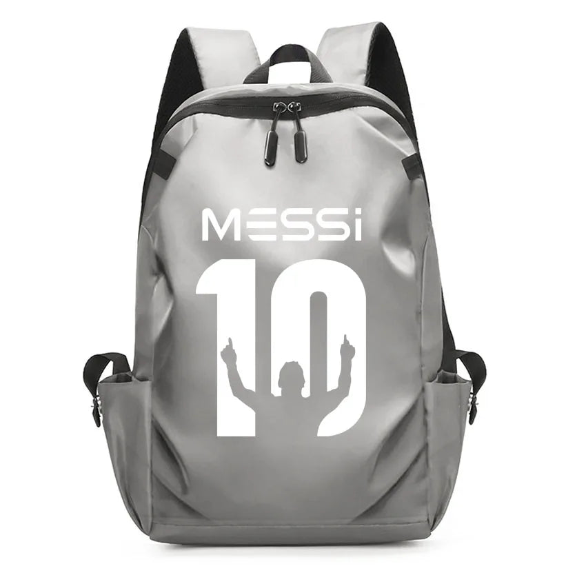 Football Super Stars MESSI Backpack Boy Girl Unisex College Student Backpack Women Men Laptop Teens Student USB Port Rucksack