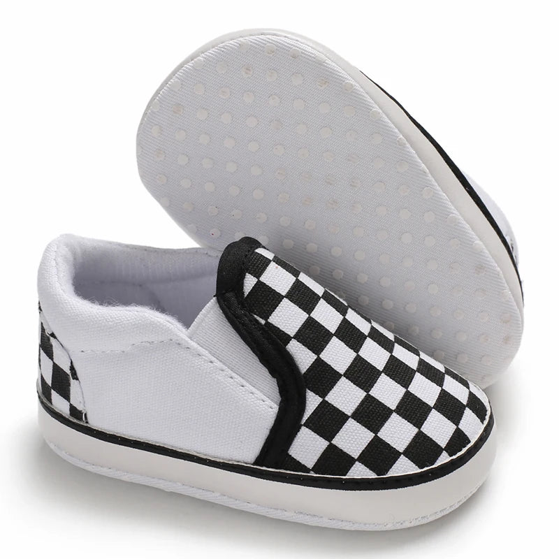 0-18 Months Infant Spring Shoe Newborn Infant Girls and Boys Recreational Baptism Non-Slip Walking Shoe White Soft-soled Sneaker