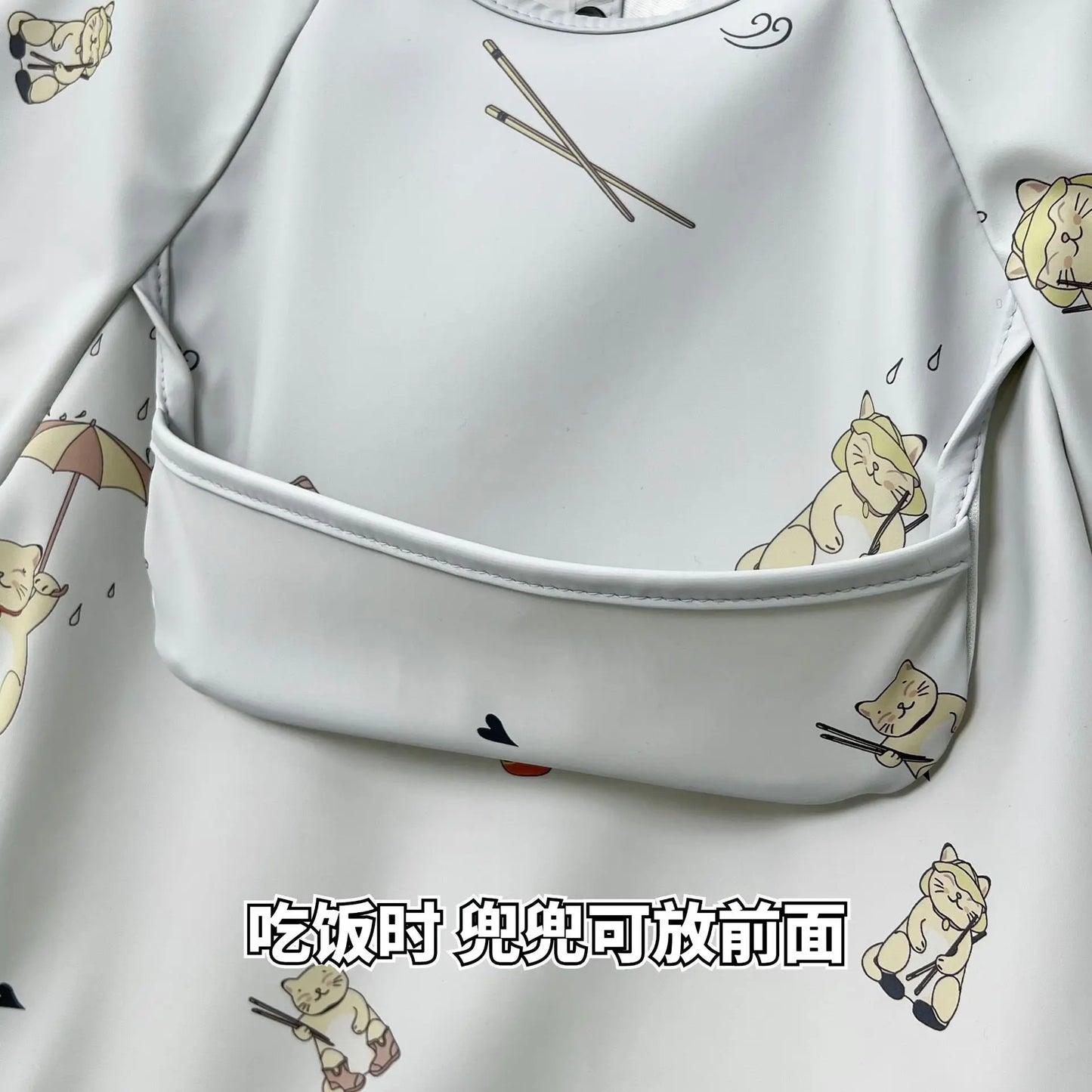 Waterproof PU Infant Sleeveless Bib Baby Feeding Bib Kids Apron Bibs Newborn Burp Cloths for Children Painting Art Smock