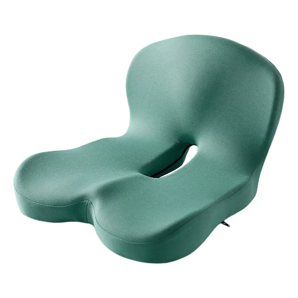 Memory Foam L-Shaped Integrated Office Chair Cushion with Lumbar Support Car Seat Cushion for Office Workers Car Drivers