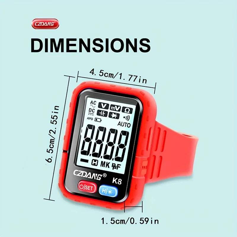 NASAN Digital Multimeter AC/DC Meter Voltage Resistance Meter Electrician LCD Backlight Test Professional Electrical Tester Tool
