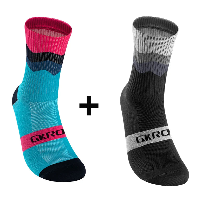 2pairs Professional Cycling Socks Breathable Road Bicycle Socks Men Women Outdoor Sports Racing e Compression Cycling For Women