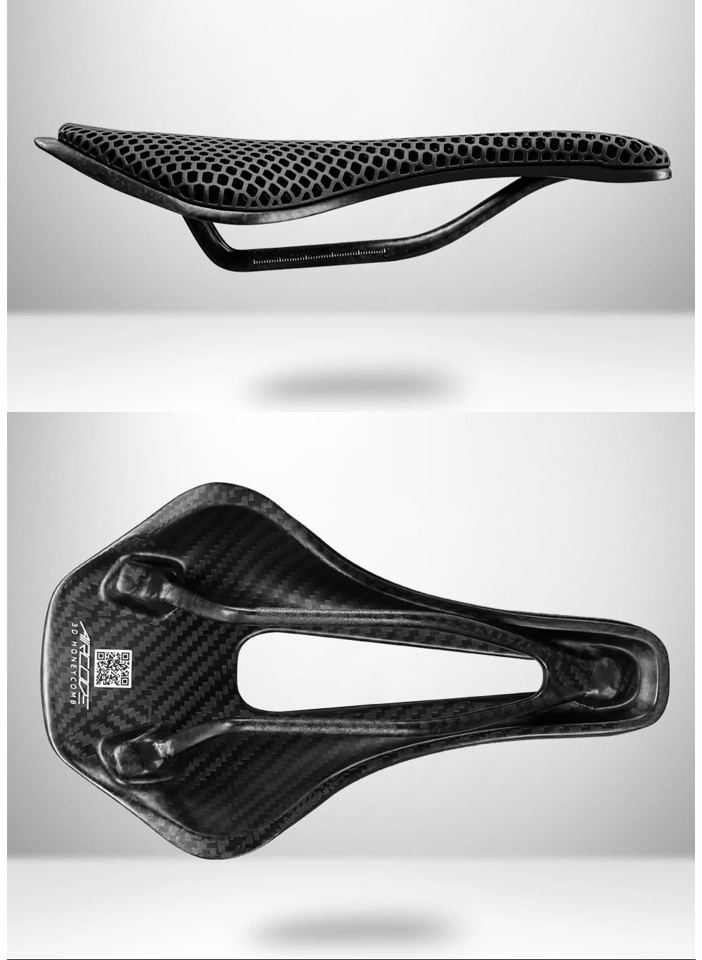 2024 RYET 3D Printed Saddle Ultralight Hollow Comfortable Full Carbon MTB Road Racing Bike Cycling Seat Bicycle Cushion Parts