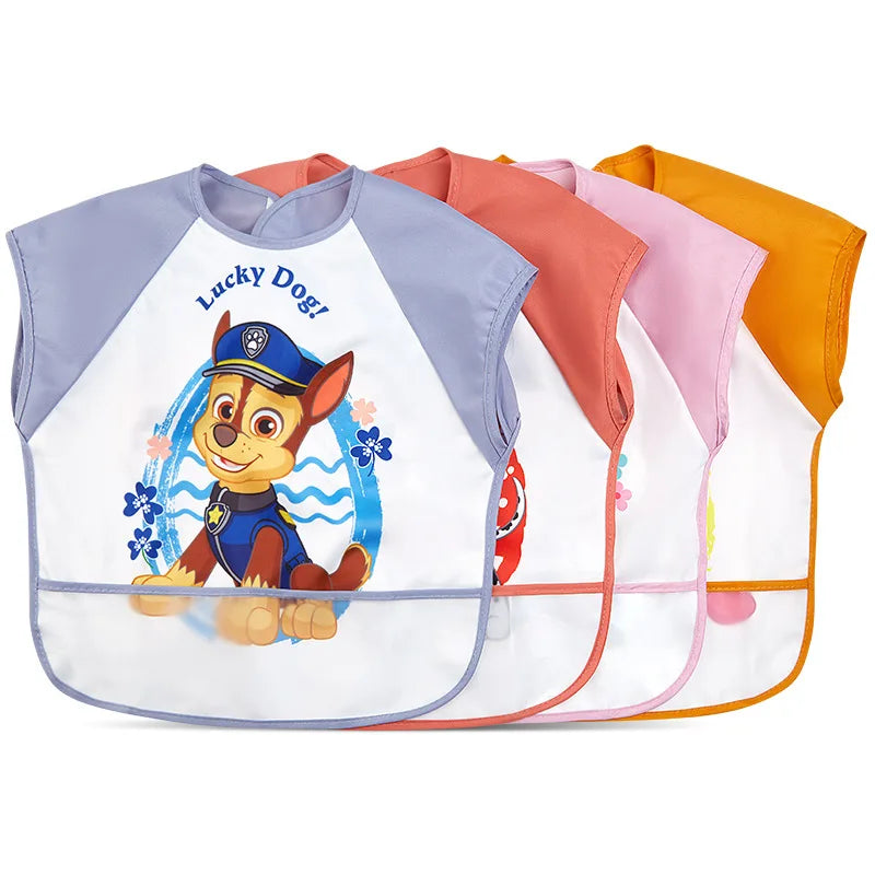 Paw Patrol Baby Bib Cartoon Waterproof Bibs Kids Girls Boys Smock Baby Bib Burp Clothes Saliva Towel Aprons Children Supplies