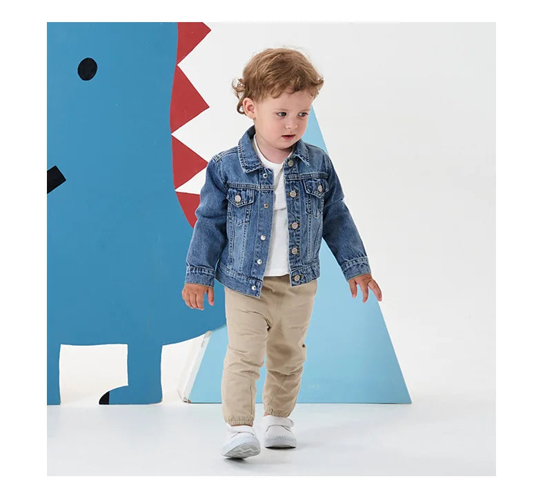 Children's Clothing Spring Autumn Kids Denim Jacket Boys Girls' Tops Fashion Casual Jacket Coat