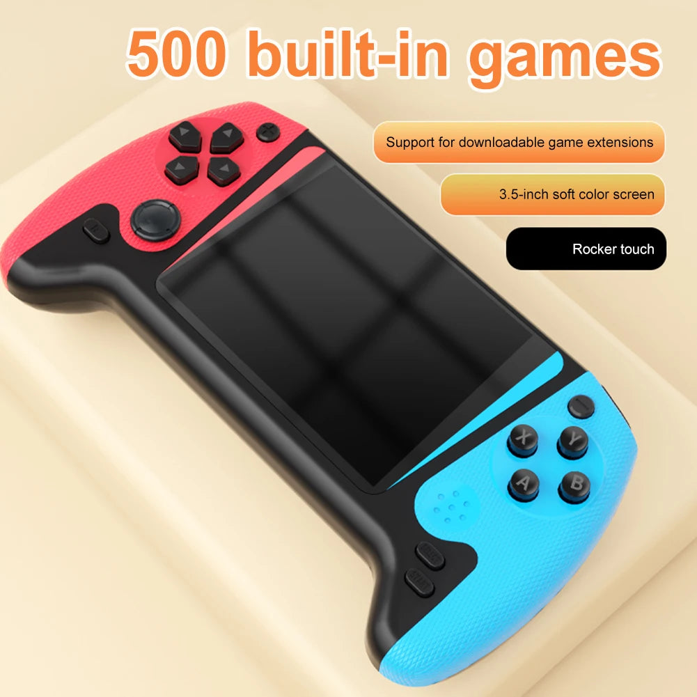 Retro Handheld Game Console 3.5inch LCD Screen Built-in 500 Games Gaming Console TV Connect Video Game Console for Single Player