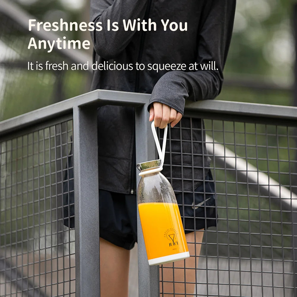 500ml Portable 2400mAh Wireless Fruit Mixers USB juicer Fresh Juice Bottle Blender Plus 6 Blades Food Milkshake Ice Crush Cup