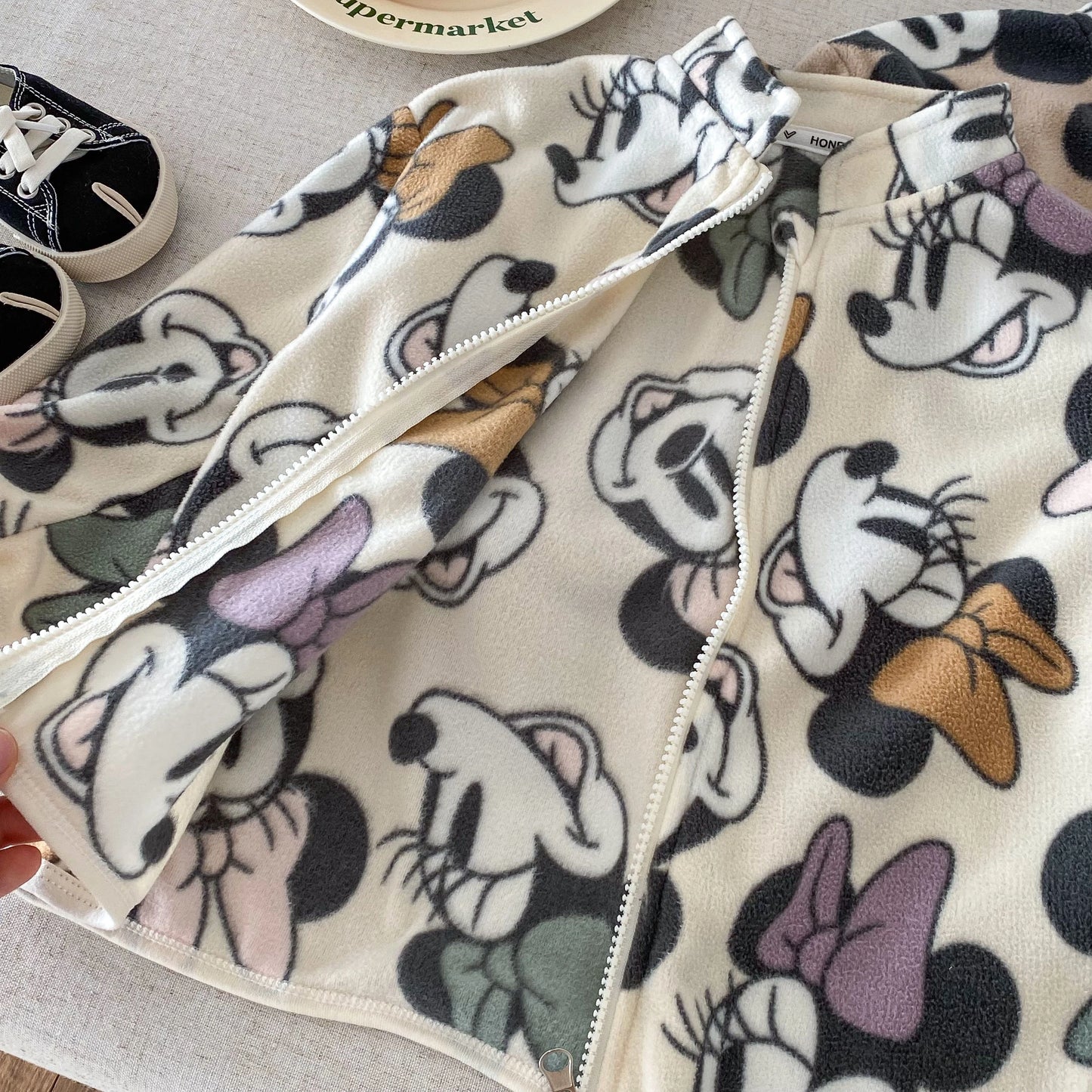 Spring Autumn Thin Children's Outerwear Printed Mickey Fashion Kids Boy Girl Casual Jacket Tops Children Clothing Coats 1-6y