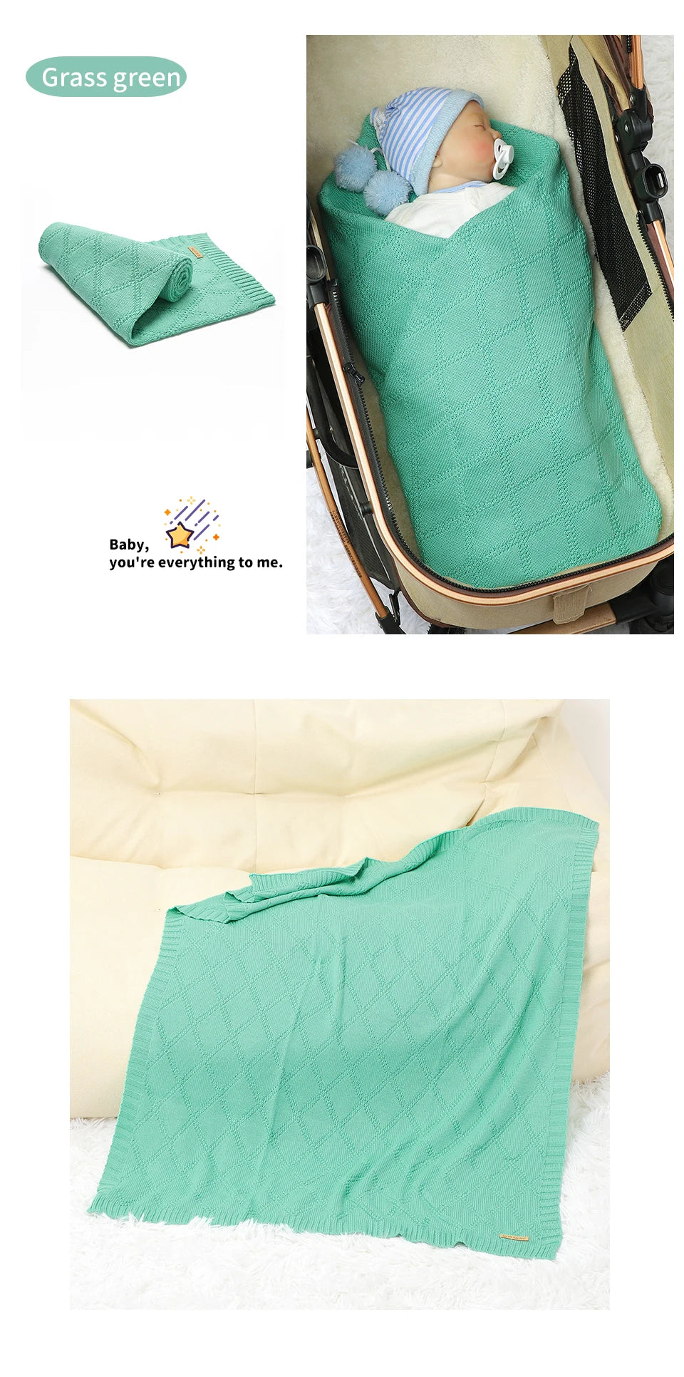 Cotton Baby Blankets Super Soft Newborn Infant Boy Girl Stroller Nursery Cover Quilts 90*70cm Toddler Outdoor Throw Playing Mats