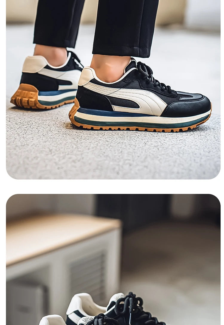 2025 Spring Men's Brand Sneaker Comfortable Platform Sports Shoes Men Non-Slip Breathable Running Shoes Man zapatillas de hombre