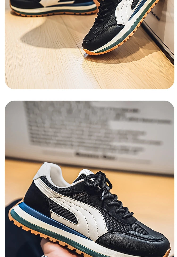 2025 Spring Men's Brand Sneaker Comfortable Platform Sports Shoes Men Non-Slip Breathable Running Shoes Man zapatillas de hombre