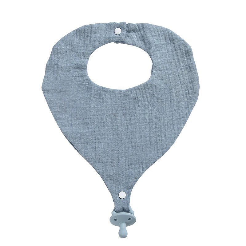 1pcs Baby Bibs Round Newborn Double Cotton Bibs Saliva Towel Baby Feeding Bibs Apron Boys Girls Clothes Kids Children Bandana