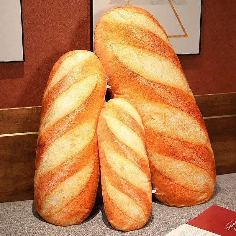 French Bread Plush Pillow Stuffed Printing Images Food Plushie Peluche Party Prop Decor Sleeping Companion Man Gift