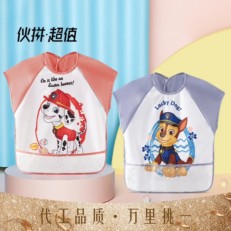 Paw Patrol Baby Bib Cartoon Waterproof Bibs Kids Girls Boys Smock Baby Bib Burp Clothes Saliva Towel Aprons Children Supplies