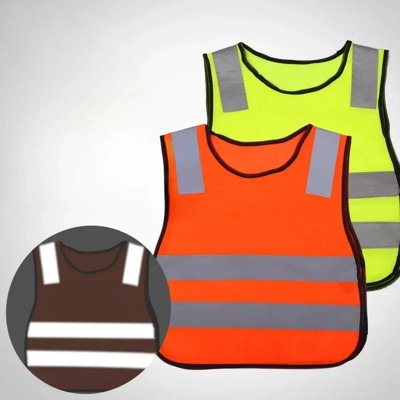 Children Kids Safety Reflective Apron Autumn Winter After School Reflective Warning Apron High Visibility Aprons Reflector