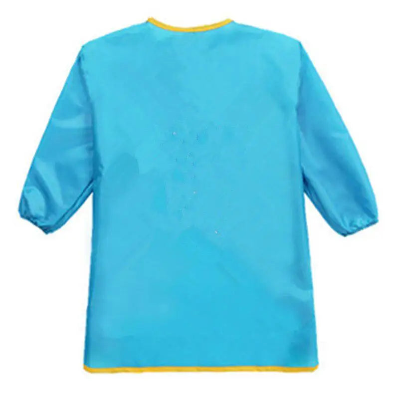 Long Sleeve Apron Drawing Painting Sand Tower Smock Kids Children Craft Art for Home Travel Outdoor - S/M/L