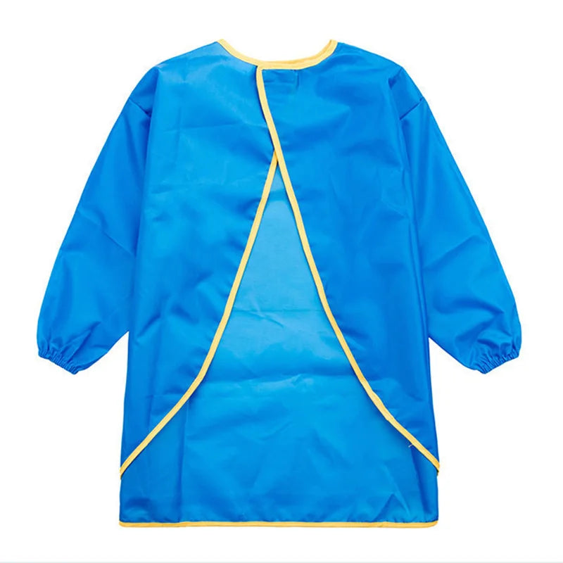 Baby Waterproof Bandana Bibs Infant Eating Children Drawing Long Sleeve Apron Baby Self Feeding Bib for Boys Girls Clothes