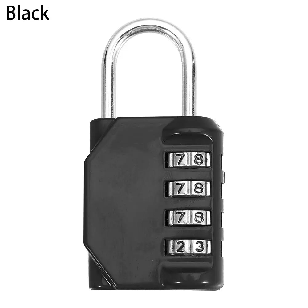 Portable Mini Backpack Zipper Password Lock Travel Luggage Padlock Security Protect For Dormitory Cabinet Locker Drawer Bag