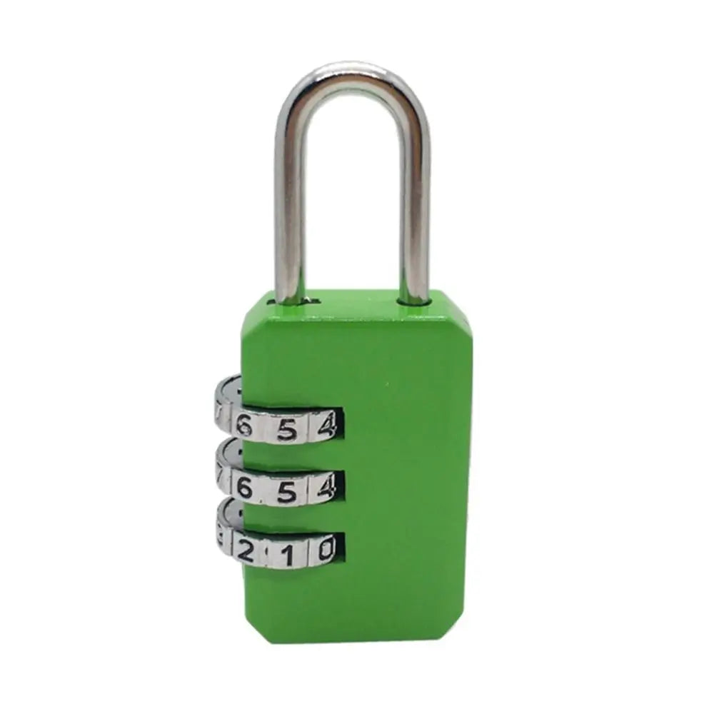 Portable Mini Backpack Zipper Password Lock Travel Luggage Padlock Security Protect For Dormitory Cabinet Locker Drawer Bag