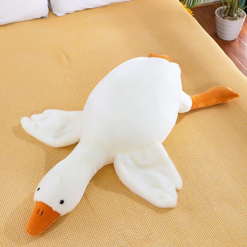 Hot 37/50/55/90/130CM Funny Goose Stuffed Soft Duck Plush Toy Sleeping Pillow Sofa Cushion Kids Girlfriend Birthday Gift