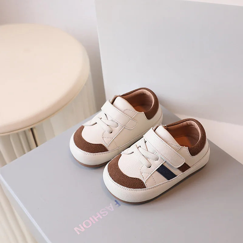 DIMI Spring/Autumn Baby Toddler Shoes Soft Breathable Microfiber Leather Infant Sneakers 0-3 Year Flat Walker Shoes