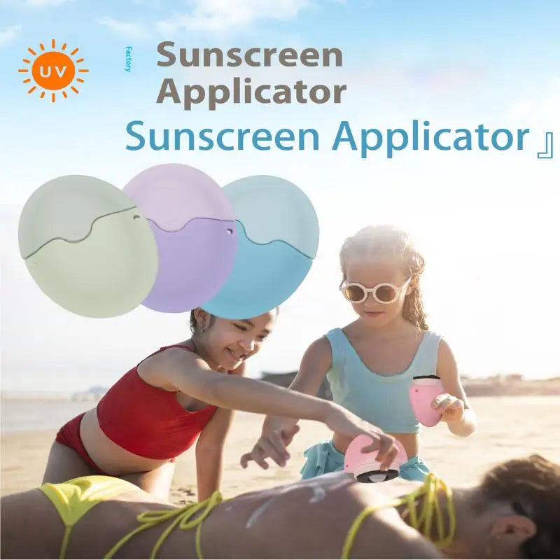 Silicone Suncream Roller Applicator Refillable Oval Isolation Lotion Cream Bottles Stitching Color Cosmetics Tool Travel