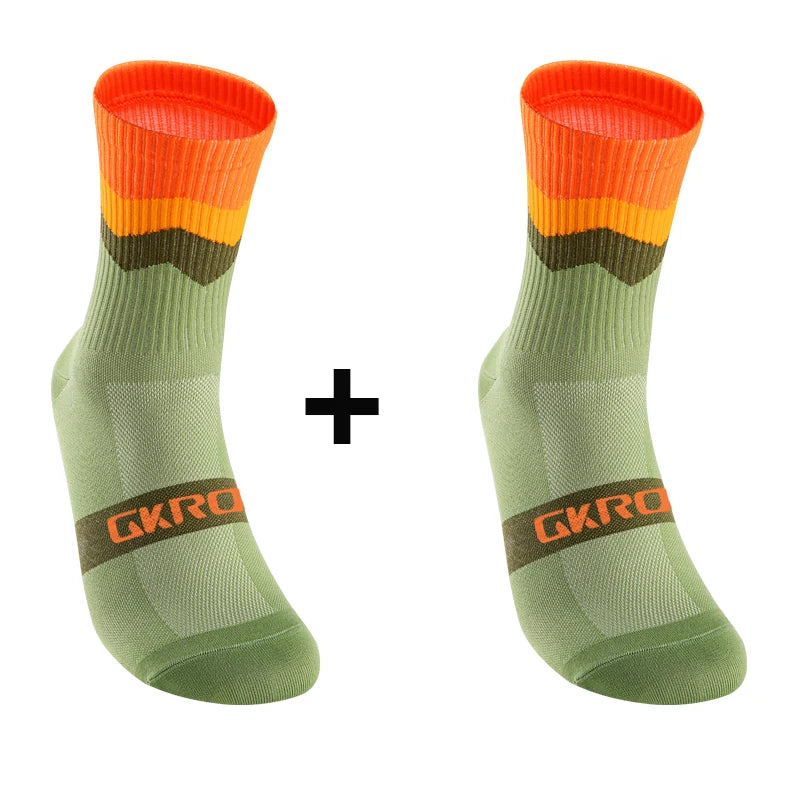 2pairs Professional Cycling Socks Breathable Road Bicycle Socks Men Women Outdoor Sports Racing e Compression Cycling For Women