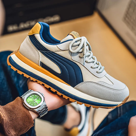 2025 Spring Men's Brand Sneaker Comfortable Platform Sports Shoes Men Non-Slip Breathable Running Shoes Man zapatillas de hombre