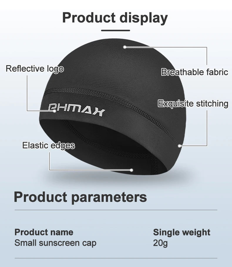 PHMAX Summer Breathable Cycling Cap Bicycle Hiking Fishing Hats Sport Tennis Elastic Hat Basketball Baseball Fashion Beanies