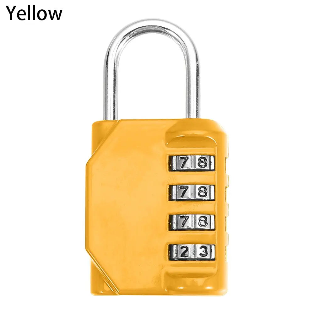 Portable Mini Backpack Zipper Password Lock Travel Luggage Padlock Security Protect For Dormitory Cabinet Locker Drawer Bag