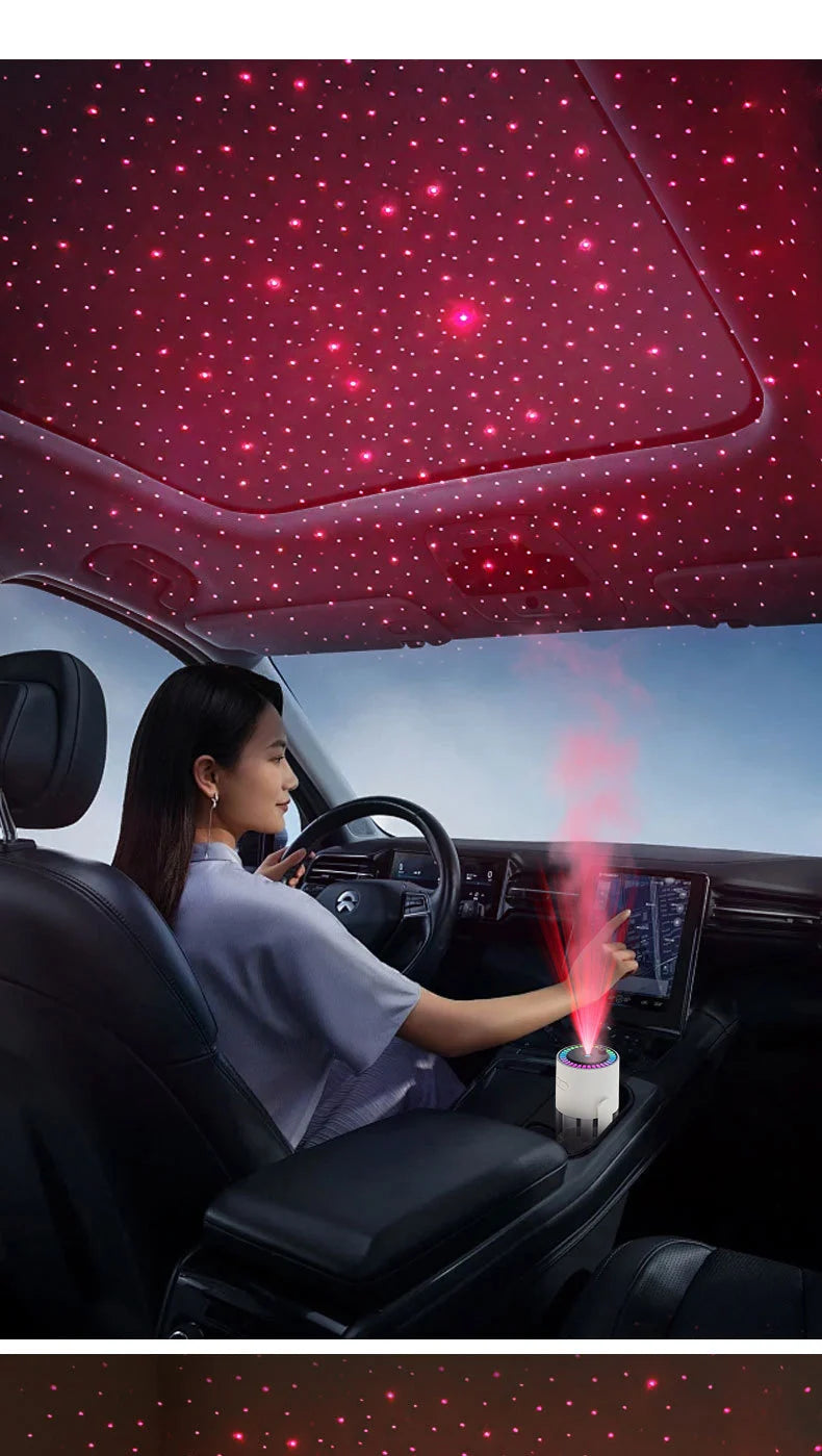 1PC 280ML Air Humidifier Colorful Atmosphere Light Mute Humidification Rotate Creative Colorful Cup Desktop Home Car Humidifier