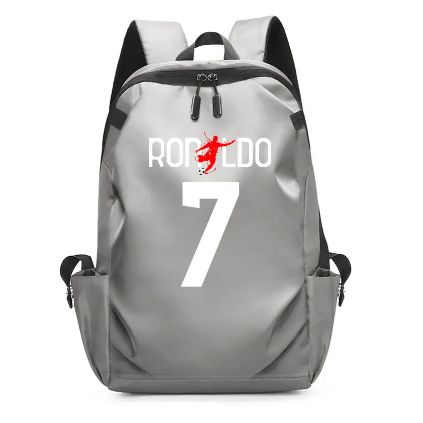 Men Laptop Backpacks Oxford High School Rucksack Boy girl Student Backpack Soccer Superstars DIM RIA Number 22 Printed usb