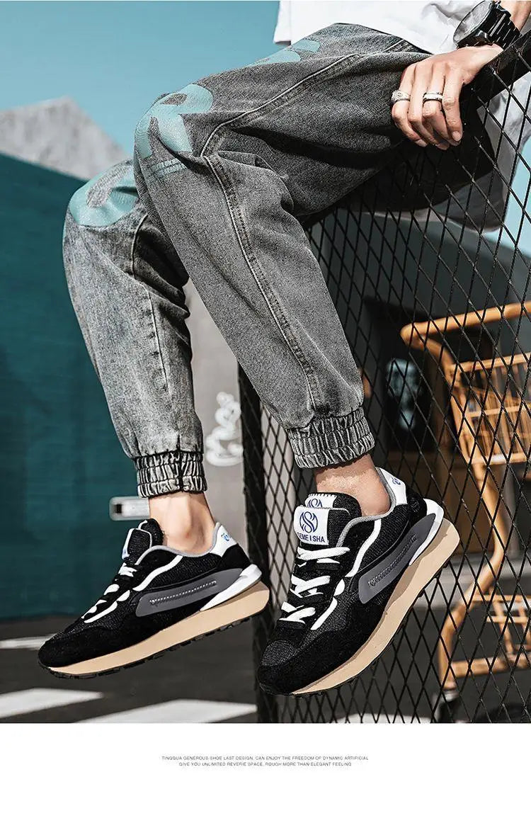 Men Lightweight non-slip walking shoes summer fashion outdoor sports shoes casual comfortable sports shoes