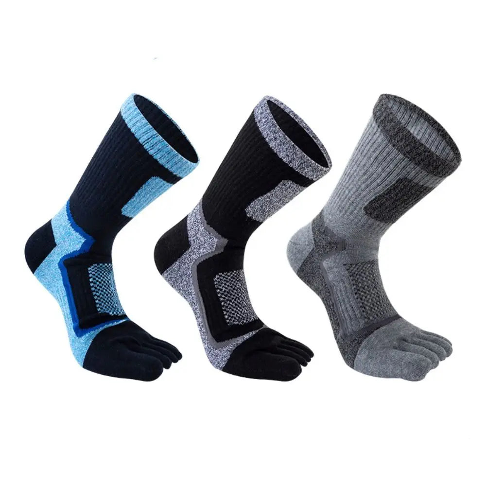 Toe Sport Short Socks Man Thick Compression Mesh Endurable Fitness Bike Run Outdoor Basketball Travel 5 Finger Socks
