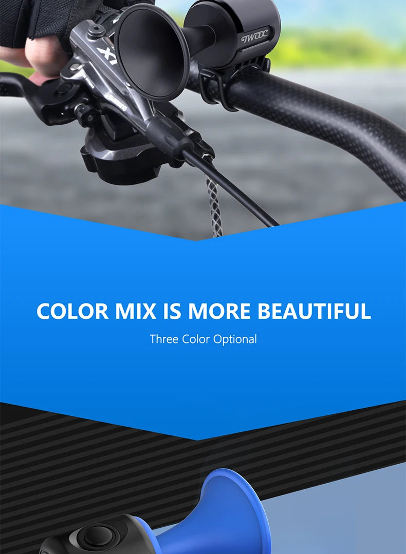 Electric Bicycle Horn 120db Bike Bell IPX4 Waterproof Cycling Warning Alarm For For Kids Scooters Rode MTB Bikes